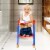 Potty Training Toilet Seat for Kids with Adjustable Step Stool Ladder, Splash Guard Perspective: top