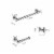 Brushed Nickel 3 - Piece Bathroom Hardware Set Perspective: top