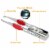 LED Eyebrow Tweezer Stainless Steel Make Up Tweezer with LED Light Rubber Finger Pads Perspective: top