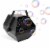 Automatic Bubble Machine 25W Pro Bubble Blower Maker with Handle for DJ DISCO Stages Wedding Perspective: top