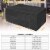 210D Waterproof Outdoor Furniture Cover Windproof Dustproof Patio Furniture Protector Oxford Perspective: top