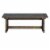 Sunny Designs Homestead 18  Farmhouse Mahogany Wood Side Bench in Tobacco Leaf Perspective: top