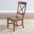 Sunny Designs Tuscany 18  Mahogany Wood Crossback Chair in Medium Brown Perspective: top