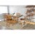 Sunny Designs Sedona 24  Wood Slatback Barstool with Cushion Seat in Rustic Oak Perspective: top