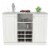 Inval  Shaker Style 2 Door Wine Rack Buffet in Washed Oak Engineered Wood Perspective: top