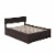 AFI Orlando Full Solid Wood Bed and Footboard with Full Trundle in Espresso Perspective: top