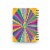 Lined Notebook Spiral Bright Colors Star  College Ruled Notebook for Journaling Perspective: top