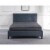 Lexicon Homelegance Bedding 8  Fabric Queen Gel Memory Hybrid Mattress in Gray Perspective: top
