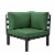 Leisuremod Hamilton 6-Piece Aluminum Patio Conversation Set With Cushions Perspective: top