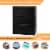 AOBABO 3 Drawer Lateral File Cabinet w/ Lock for Letter/Legal Size Paper, Black Perspective: top