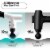 Vybe Premium Deep Tissue Muscle Massage Gun with 5 Speeds and 4 Attachments Perspective: top