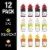 Glaceau Vitamin Zero Sugar Variety Pack Bottles Perspective: top
