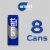 Smartwater® Enhanced Water Cans Perspective: top