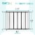 KidCo G2001 Safeway Top of Stairs Quick Release Baby Gate, 42.5 x 30.5 In, Black Perspective: top