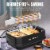 Litifo Smokeless Grill, Portable Electric Grill with Non-Stick Coating, Removable Dishwasher Perspective: top