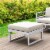 Siesta ISP137F-WHI-CNA Mykonos Ottoman with Sunbrella Natural Cushion - White Square Perspective: top