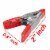 Wideskall 2  inch Mini Metal Spring Clamps w/ Red Rubber Tips Clips (Pack of 12) Perspective: top
