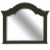 Traditional Peppercorn Shaped Mirror in Black - Magnussen Perspective: top