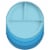 TarHong Wheat Poly Propylene Divided Plates - Blue Perspective: top