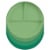 TarHong Wheat Poly Propylene Divided Plates - Green Perspective: top