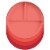 TarHong Wheat Poly Propylene Divided Plates - Red Perspective: top