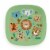 TarHong Wheat Poly Propylene Square Plate - Green Jungle Perspective: top