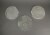 Set of 3 Cement Wall Hanging Circular Scallop Seahorse Starfish Home Decor Sculptures Perspective: top