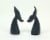 Blue Cast Iron Whale Tail Bookends Decorative Bookshelf Home Nautical Decor Set Perspective: top