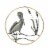 Hand-Painted Metal Pelican Open Work Wall Hanging 24 Inch Diameter Coastal Decor Perspective: top
