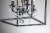 Alena 4-Light Antique Black Farmhouse Crystal Foyer Lantern Chandelier Perspective: top