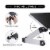 RAINBEAN Aluminum Adjustable and Foldable Portable Desk Book Holder in Black Perspective: top
