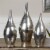 Uttermost Rajata Contemporary Metal Vases in Silver (Set of 3) Perspective: top