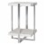 Uttermost Arnaut Steel and MDF Wood Accent Table in Milk White Perspective: top