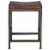 Uttermost Beck 24 Wood and Metal Counter Stool in Walnut and Brushed Steel Perspective: top