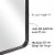 ANDY STAR Modern 22 x 30 Inch Rectangular Hanging Bathroom Mirror, Matte Black Perspective: top