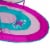 SwimWays Baby Spring Inflatable Round Pool Float w/ Protective Canopy, Pink Fish Perspective: top