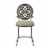 Hillsdale Marsala Vanity Stool in Gray Perspective: top