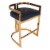 Butler Specialty Clarence Faux Leather 24 Counter Stool in Gold and Black Perspective: top