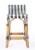 Butler Serienna Blue and White Rattan Low Back Counter Stool Perspective: top