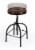 Butler Clyde Brown Leather Adjustable Bar Stool Perspective: top