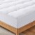 Peace Nest Cooling Mattress Pad 18 Inch Deep Pocket Twin Full Queen King Size White King Perspective: top