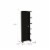 Tuhome Furniture Urano 62  Linen Cabinet with Open Storage in Black Perspective: top