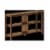 HomeRoots 30  2-shelf Low Horizontal Modern Wood Bookcase in Walnut Perspective: top