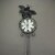 55 Inch High Bumble Bee Flower Kinetic Wind Spinner Garden Stake Yard Decor Pinwheel Perspective: top