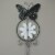 55 Inch High Butterfly Flower Kinetic Wind Spinner Metal Garden Stake Yard Decor Pinwheel Perspective: top