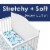 Baby Crib Sheets 3-Pack | Soft & Stretchy Jersey Cotton Fitted Crib Sheet | Whale Turtle Sea Perspective: top