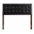 Glory Furniture Super Nova Faux Leather Upholstered Full Headboard in Black Perspective: top