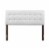 Glory Furniture Super Nova Faux Leather Upholstered Full Headboard in White Perspective: top