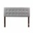 Glory Furniture Super Nova Faux Leather Upholstered Full Headboard in Light Gray Perspective: top