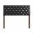 Glory Furniture Super Nova Faux Leather Upholstered Queen Headboard in Black Perspective: top